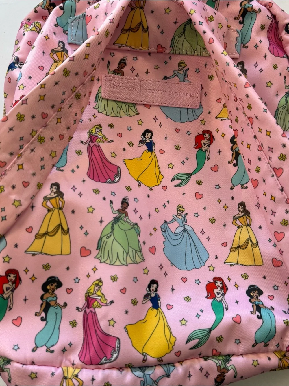 Disney Princess x Stoney Clover Lane Pink All-Over Print Nylon Backpack SCL